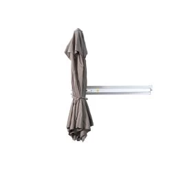 Easysol Muurparasol - Hexagonaal / Rond - 250 Cm Diameter - Taupe -Buitenparasol Winkel 1000045913 0103