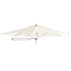 Easysol Muurparasol - Hexagonaal / Rond - 250 Cm Diameter - Ecru / Gebroken Wit 8 Easysol Muurparasol - Hexagonaal / Rond - 250 Cm Diameter - Ecru / Gebroken Wit -Buitenparasol Winkel 1000046828 0102