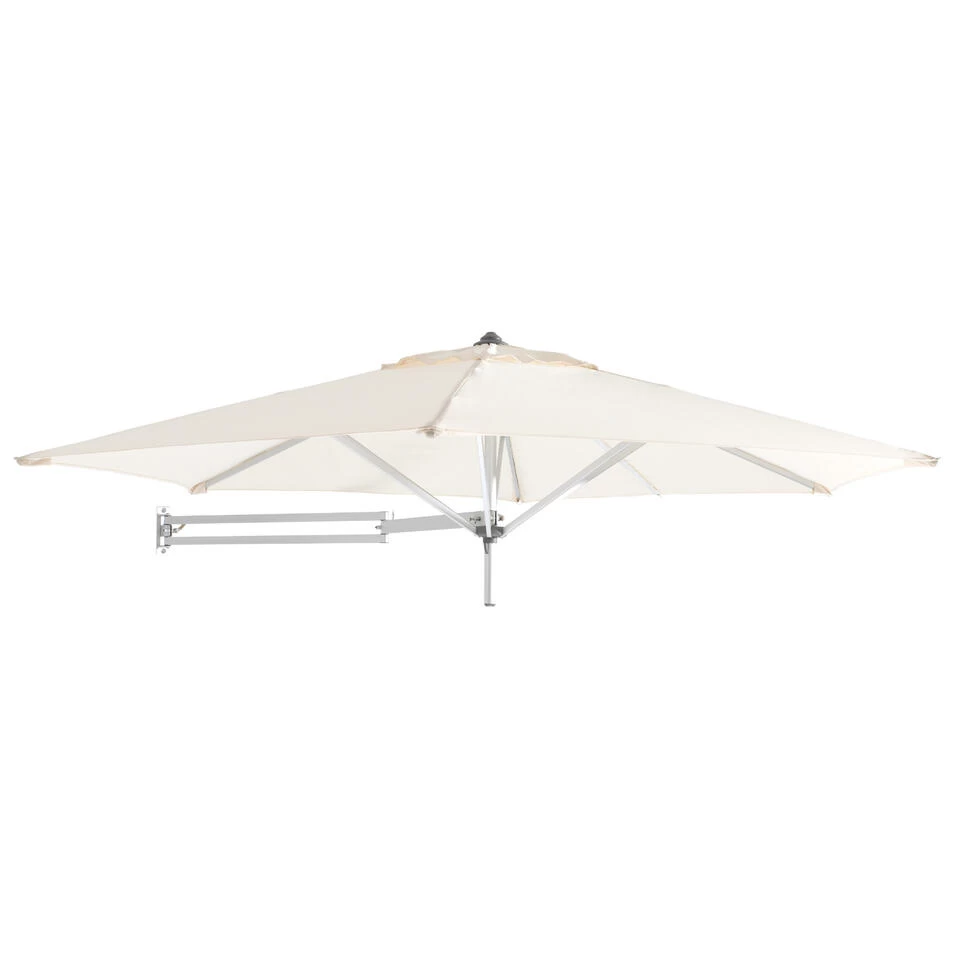 Easysol Muurparasol - Hexagonaal / Rond - 250 Cm Diameter - Ecru / Gebroken Wit 5 Easysol Muurparasol - Hexagonaal / Rond - 250 Cm Diameter - Ecru / Gebroken Wit - Afbeelding 3