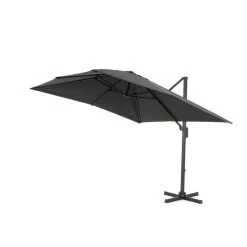 ACAZA Kantelbare Zweefparasol 300x300 Cm - Donker Grijs 8 ACAZA Kantelbare Zweefparasol 300x300 Cm - Donker Grijs -Buitenparasol Winkel 1000047017 0102