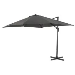 ACAZA Kantelbare Zweefparasol 300x300 Cm - Donker Grijs 9 ACAZA Kantelbare Zweefparasol 300x300 Cm - Donker Grijs -Buitenparasol Winkel 1000047017 0103