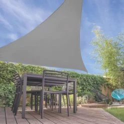 Orange85 Schaduwdoek Beige Driehoek 3x3x3m -Buitenparasol Winkel 1000050348 0110