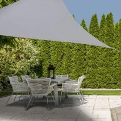 Orange85 Schaduwdoek Driehoek Grijs 3x3x3 Meter Polyester -Buitenparasol Winkel 1000050349 0101