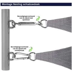 Nesling Coolfit 3x5 Ivoor -Buitenparasol Winkel 1000054047 0103