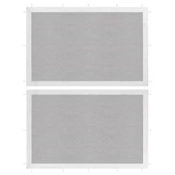 VidaXL Tentwanden 2 St Gaas Wit En Zwart