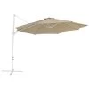 Beliani Cantilever Parasol SAVONA II - Beige Polyester 2 Beliani Cantilever Parasol SAVONA II - Beige Polyester -Buitenparasol Winkel 1000069791