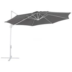 Beliani Cantilever Parasol SAVONA II - Grijs Polyester