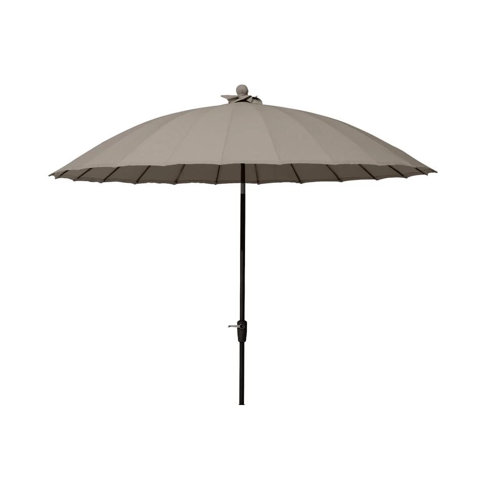 4-Seasons Stokparasol Shanghai 300 Cm Taupe 3 4-Seasons Stokparasol Shanghai 300 Cm Taupe