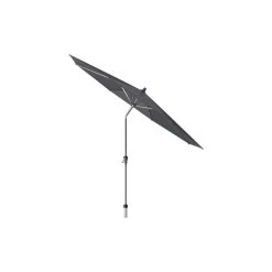 Platinum Riva Stokparasol 3 M. Rond - Antraciet Met Voet En Hoes -Buitenparasol Winkel 1000073231 0102