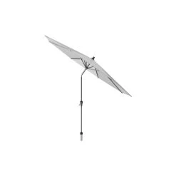 Platinum Riva Stokparasol 3 M. Rond - Light Grey Met Voet En Hoes -Buitenparasol Winkel 1000073256 0102
