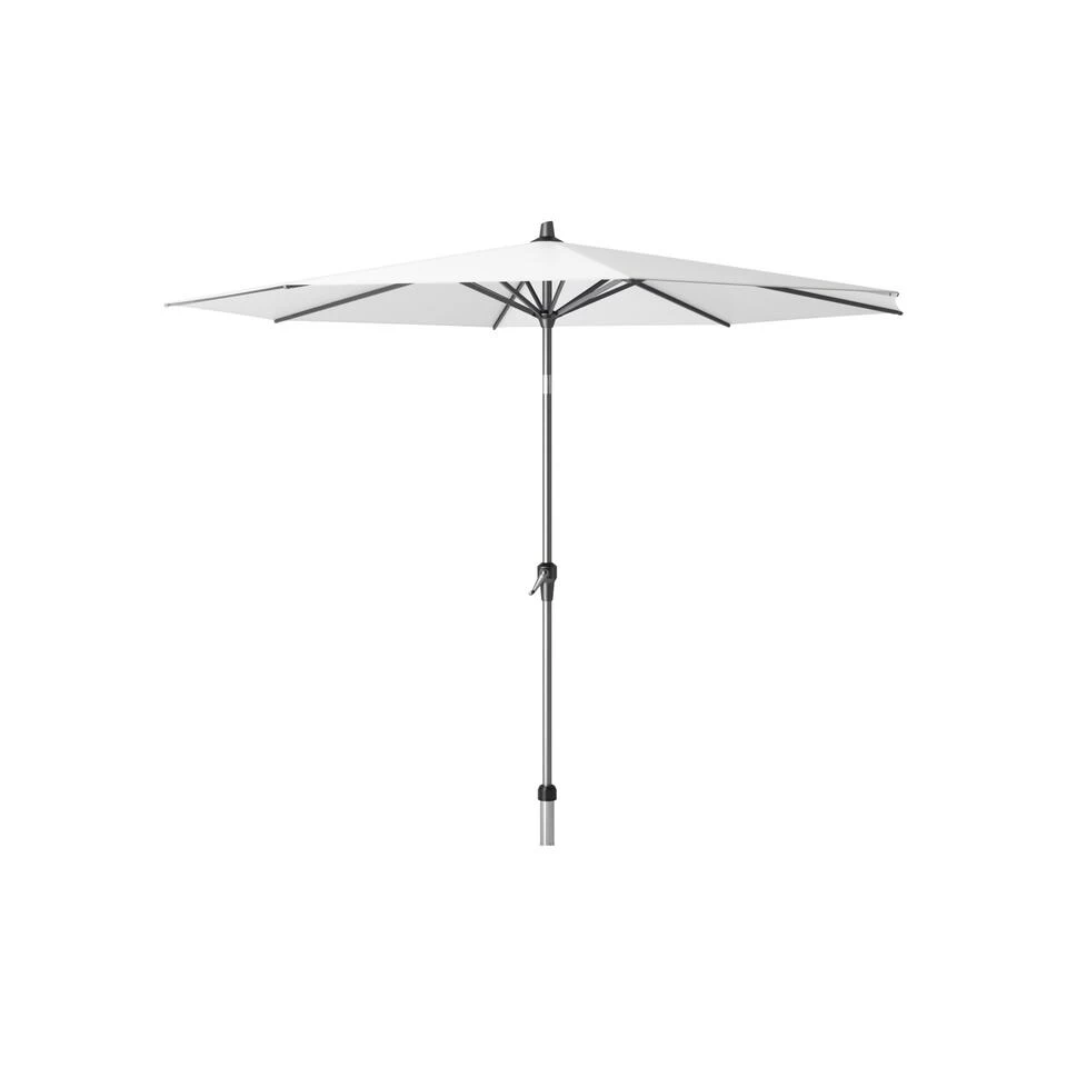 Platinum Riva Stokparasol 3 M. Rond - White Met Voet En Hoes 4 Platinum Riva Stokparasol 3 M. Rond - White Met Voet En Hoes - Afbeelding 2