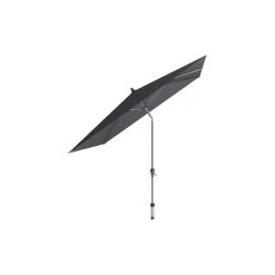 Platinum Riva Stokparasol 2.5x2.5 - Antraciet Met Voet En Hoes -Buitenparasol Winkel 1000073267 0102