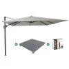 Platinum Challenger Premium T1 4x3 M - Manhattan Grey Met Voet En Hoes 1 Platinum Challenger Premium T1 4x3 M - Manhattan Grey Met Voet En Hoes -Buitenparasol Winkel 1000073271