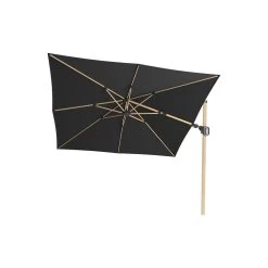 Platinum Challenger Premium T2 3x3 M OAK - F.Black + Voet + Hoes -Buitenparasol Winkel 1000073272 0102
