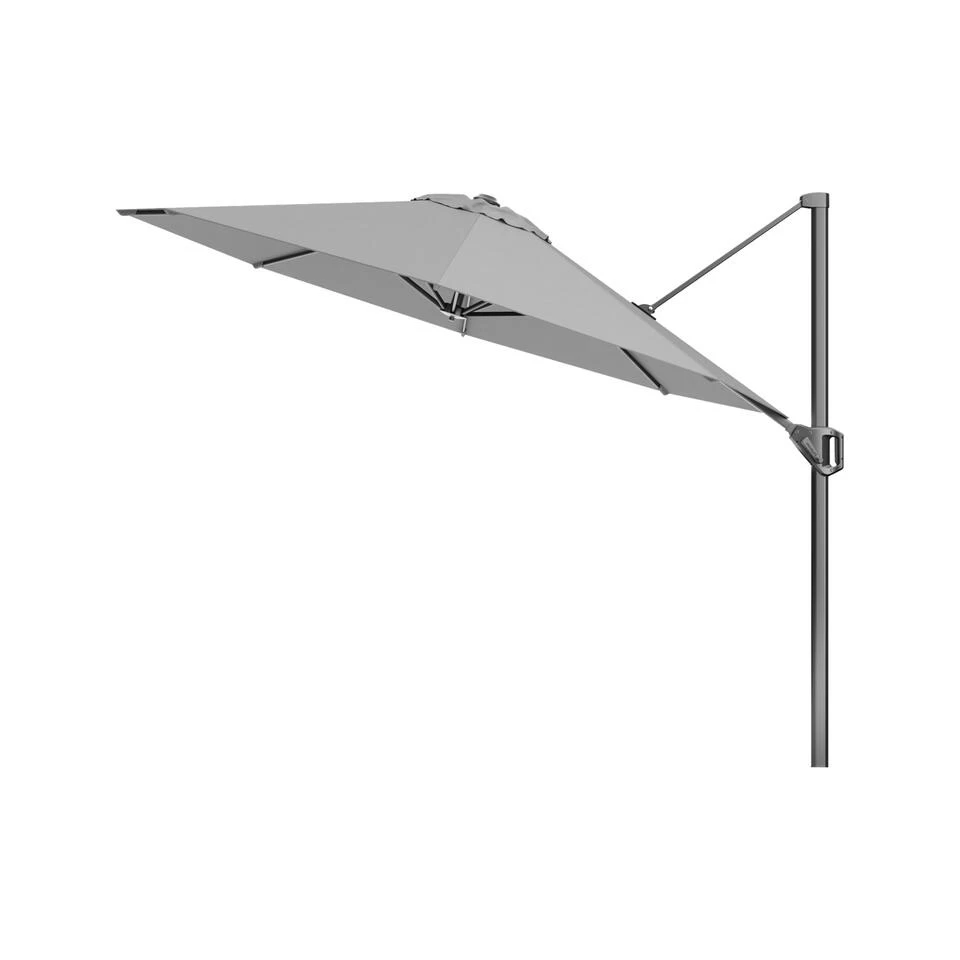 Platinum Voyager Ronde Zweefparasol T1 3 M. - Light Grey + Voet + Hoes 5 Platinum Voyager Ronde Zweefparasol T1 3 M. - Light Grey + Voet + Hoes - Afbeelding 3