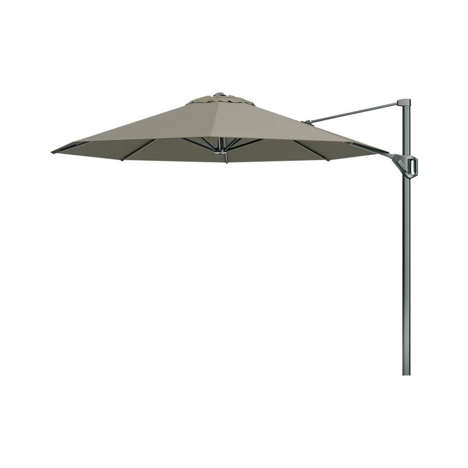 Platinum Voyager Ronde Zweefparasol T1 3 M. - Taupe Met Voet En Hoes 5 Platinum Voyager Ronde Zweefparasol T1 3 M. - Taupe Met Voet En Hoes - Afbeelding 3