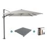 Platinum Challenger Premium T2 3.5x2.6 M - Manhattan + Voet + Hoes 1 Platinum Challenger Premium T2 3.5x2.6 M - Manhattan + Voet + Hoes -Buitenparasol Winkel 1000073288