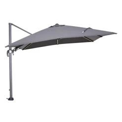 Garden Impressions Hawaii Zweefparasol 3x3 M. Donker Grijs + Led -Buitenparasol Winkel 1000073302 0103