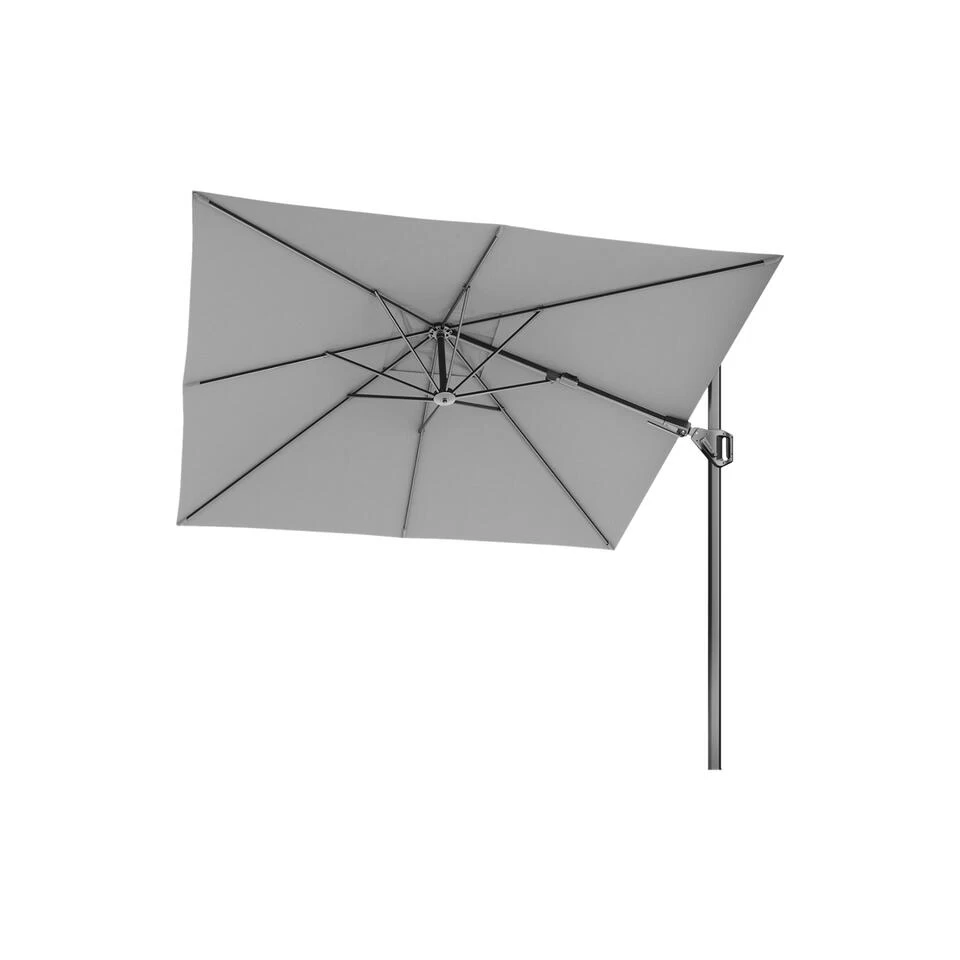 Platinum Voyager Vierkante Zweefparasol T2 2,7x2,7 M. - Light Grey 4 Platinum Voyager Vierkante Zweefparasol T2 2,7x2,7 M. - Light Grey - Afbeelding 2