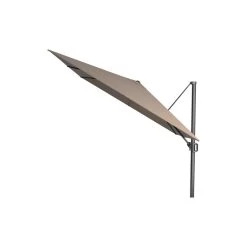 Platinum Challenger Premium T1 3x3 M - Havanna Taupe Met Voet En Hoes -Buitenparasol Winkel 1000073317 0102