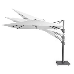 Platinum Challenger Zweefparasol T1 Premium 4x3 M. - Havana Taupe -Buitenparasol Winkel 1000073319 0102