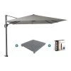 Platinum Challenger Premium T1 3x3 M - Manhattan Grey Met Voet En Hoes -Buitenparasol Winkel 1000073322