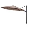 Garden Impressions Hawaii Zweefparasol 350 Cm. Rond - Taupe -Buitenparasol Winkel 1000073325