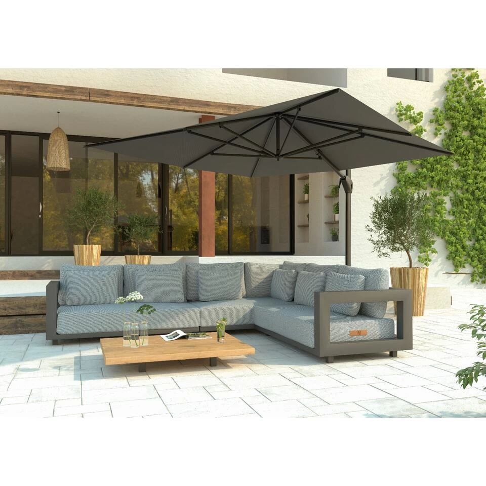 4 Seasons Hacienda Zweefparasol 300x400 Cm. - Taupe 4 4 Seasons Hacienda Zweefparasol 300x400 Cm. - Taupe - Afbeelding 2