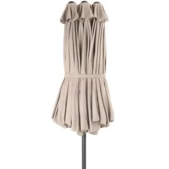 Tectake - Dubbele Parasol Silia - Terrasparasol - Beige 8 Tectake - Dubbele Parasol Silia - Terrasparasol - Beige -Buitenparasol Winkel 1000078076 0102