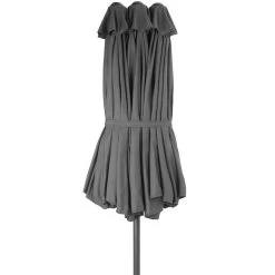 Tectake - Dubbele Parasol Silia - Terrasparasol Zonwering - Grijs 8 Tectake - Dubbele Parasol Silia - Terrasparasol Zonwering - Grijs -Buitenparasol Winkel 1000078078 0102