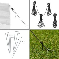 Tectake - Partytent 3x3 M. Opvouwbaar - 2 Wanden - Wit 9 Tectake - Partytent 3x3 M. Opvouwbaar - 2 Wanden - Wit -Buitenparasol Winkel 1000078106 0103