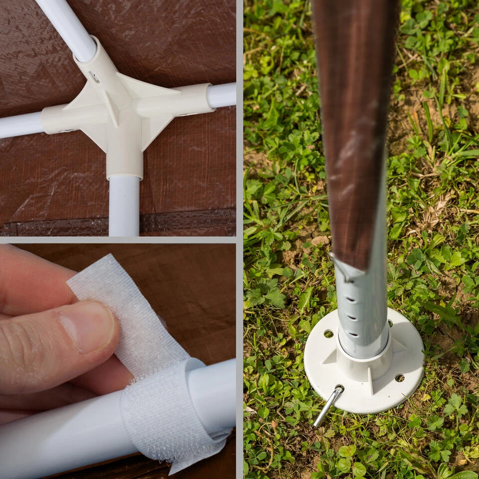 Tectake - Paviljoen Partytent Alpenhut - 9x3 M - 8 Zijdelen - 6 Tectake - Paviljoen Partytent Alpenhut - 9x3 M - 8 Zijdelen - - Afbeelding 4