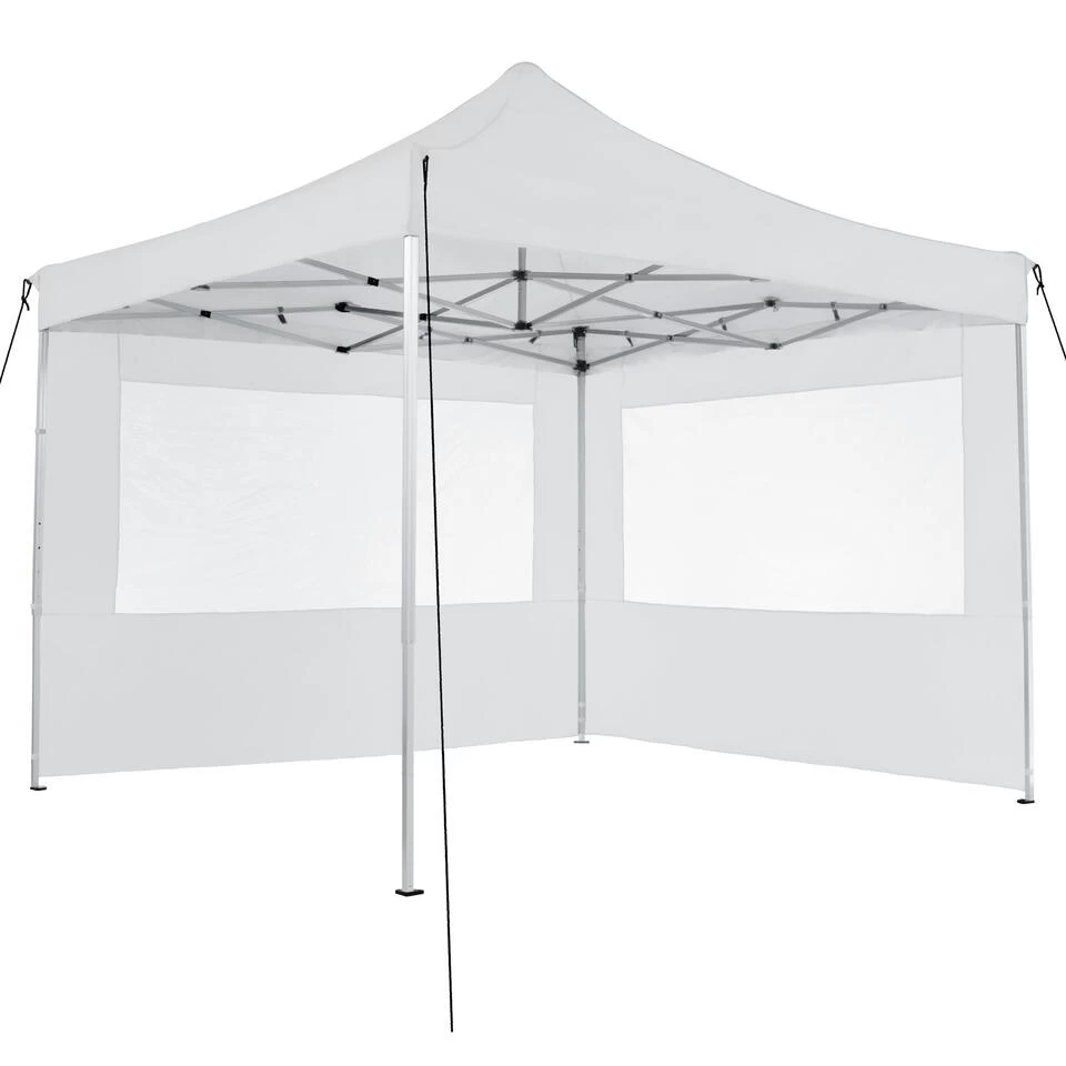 Tectake - Partytent 3x3 M. Opvouwbaar - 4 Wanden - Wit 5 Tectake - Partytent 3x3 M. Opvouwbaar - 4 Wanden - Wit - Afbeelding 3