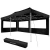 Tectake - Partytent Viola 3x6 M Met 2 Zijdelen Zwart -Buitenparasol Winkel 1000078117