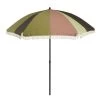In The Mood Collection Parasol Gestreept - H238 X Ø220 Cm - Groen -Buitenparasol Winkel 1000079079