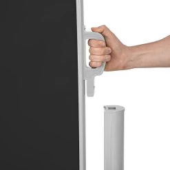 Tectake - Uittrekbaar Aluminium Windscherm Tuinscherm 200 X 300 Cm Zwart 8 Tectake - Uittrekbaar Aluminium Windscherm Tuinscherm 200 X 300 Cm Zwart -Buitenparasol Winkel 1000082547 0103