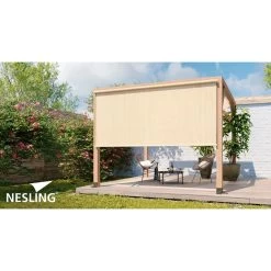 Nesling Rolgordijn Breed 2,48 X 2,4m - Gebroken Wit -Buitenparasol Winkel 1000083849 0102