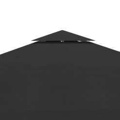 VidaXL Prieeldak 2-laags 310 G/m² 3x3 M Zwart -Buitenparasol Winkel 1000087153 0103