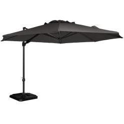 Exotan Parasol Buiten Roma - Aluminium - Antraciet - 265x350x350