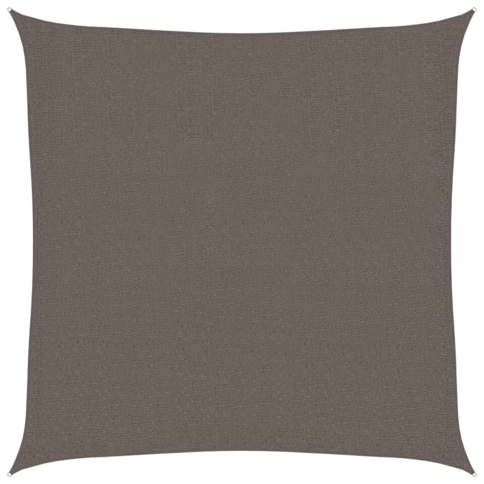 VidaXL Zonnezeil 160 G/m² 2,5x2,5 M HDPE Antracietkleurig 3 VidaXL Zonnezeil 160 G/m² 2,5x2,5 M HDPE Antracietkleurig
