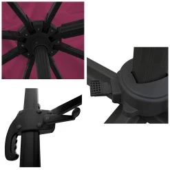 Happy Garden Schaduwzeilen MOLOKAI - Roze - Aluminium -Buitenparasol Winkel 1000094890 0103