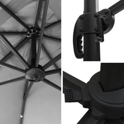 Happy Garden Schaduwzeilen MOLOKAI - Grijs - Aluminium 8 Happy Garden Schaduwzeilen MOLOKAI - Grijs - Aluminium -Buitenparasol Winkel 1000094898 0103