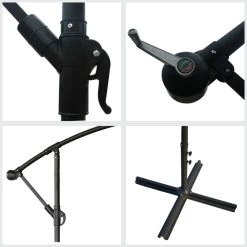 Happy Garden Schaduwzeilen MOLOKAI - Bruin - Staal -Buitenparasol Winkel 1000094913 0103