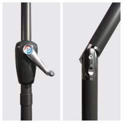 Happy Garden Schaduwzeilen HAPUNA - Zwart - Aluminium -Buitenparasol Winkel 1000094922 0103