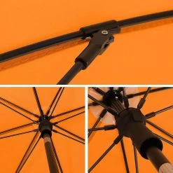 ACAZA Stok Parasol - 160 Cm Diameter - Met Draagtas - Oranje 8 ACAZA Stok Parasol - 160 Cm Diameter - Met Draagtas - Oranje -Buitenparasol Winkel 1000095607 0102