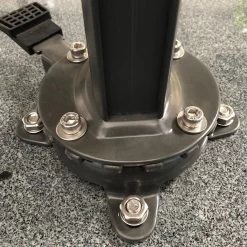 Garden Impressions Hawaii Zweefparasol Big Pole 350x350 Cm D. Grijs -Buitenparasol Winkel 1125083479 0103