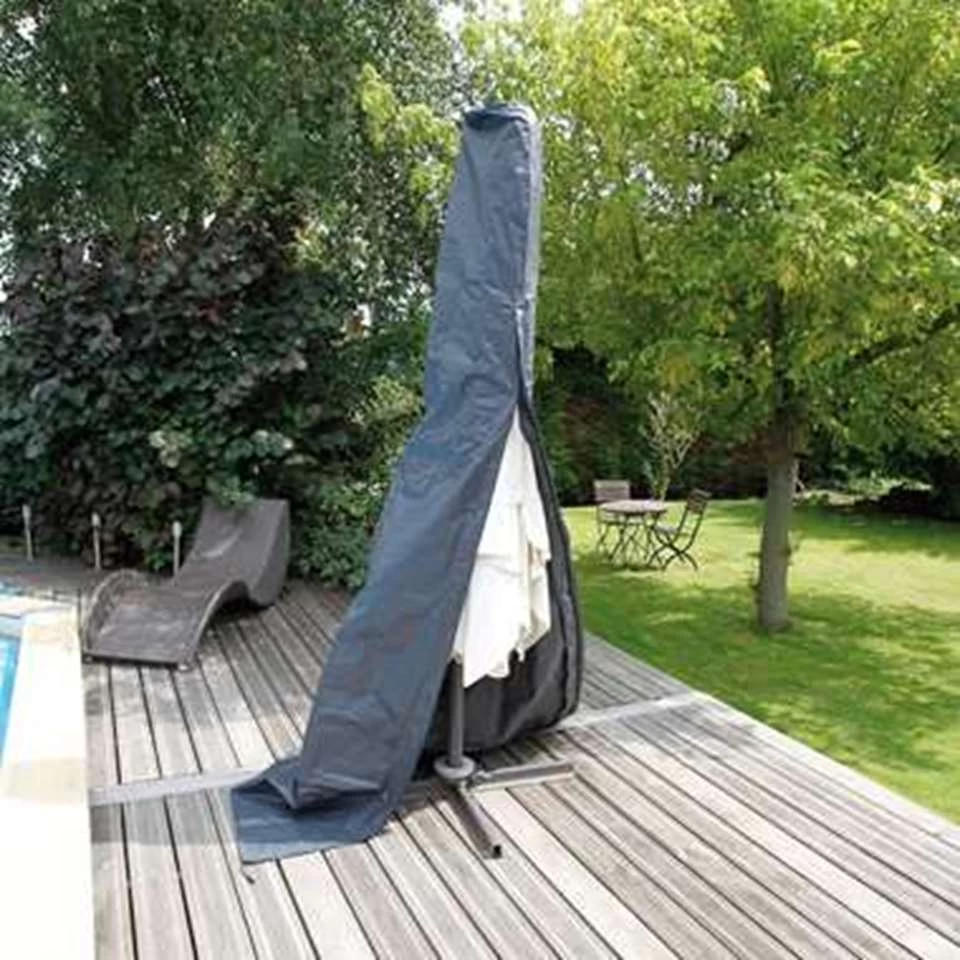 Nature Parasolhoes - Recht - Grijs - 202 Cm 3 Nature Parasolhoes - Recht - Grijs - 202 Cm - Afbeelding 2