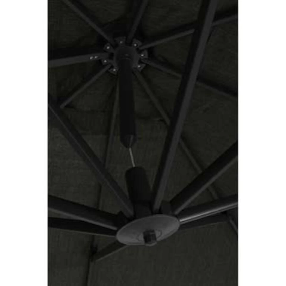 Garden Impressions Hawaii Deluxe Parasol 300x300 - D. Grijs-mos Groen 4 Garden Impressions Hawaii Deluxe Parasol 300x300 - D. Grijs-mos Groen - Afbeelding 2