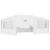 VidaXL Partytent Met Zijwanden Professioneel 90 G/m² 4x6 M Wit -Buitenparasol Winkel 1434429360