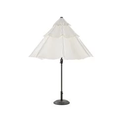 Beliani Marktscherm BIBIONE - Beige Polyester -Buitenparasol Winkel 16024851c9f648cc9b554ec14cb43943